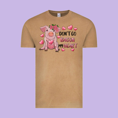 Valentine's Day Don't Go Bacon My Heart Vintage Tee Designed By Ranaportraitstore