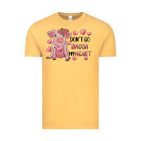 Vintage Mustard Valentine's Day Don't Go Bacon My Heart Vintage Tee - RanaPortraitStore