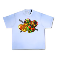 Grape Ice juneteenth hearts Urban Heavy Tee - CowGirlArtShop
