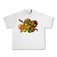 Lunar Rock juneteenth hearts Urban Heavy Tee - CowGirlArtShop
