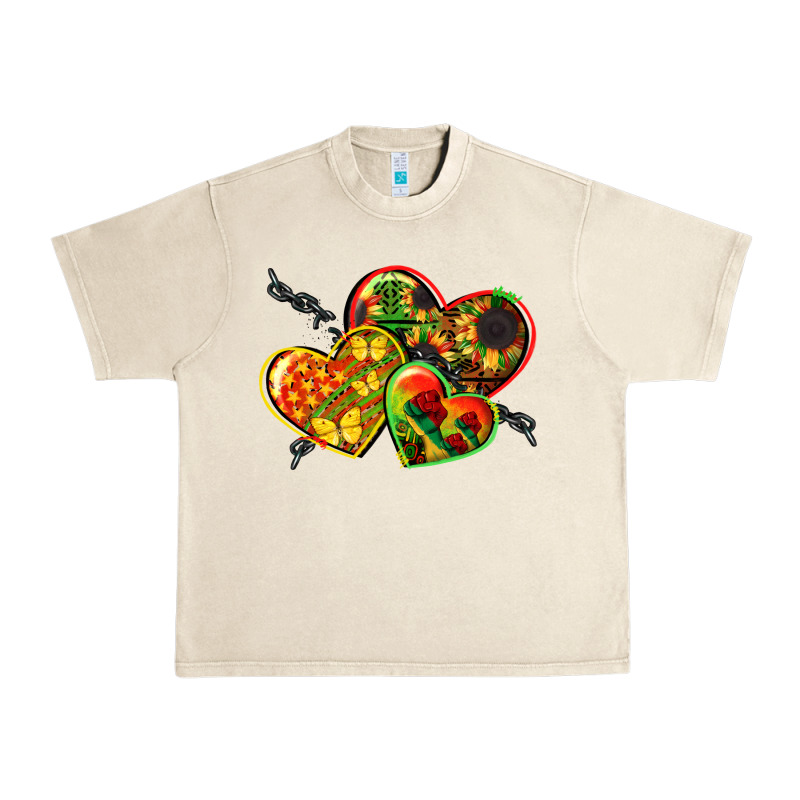 Juneteenth Hearts Urban Heavy Tee by CowGirlArtShop | Teevron