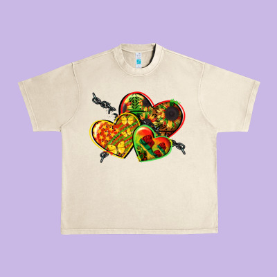 Juneteenth Hearts Urban Heavy Tee Designed By Cowgirlartshop