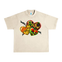 Sandshell juneteenth hearts Urban Heavy Tee - CowGirlArtShop