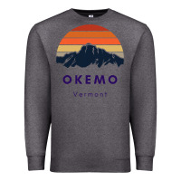 Charcoal Heather Okemo Vermont Skiing Snowboarding Hikers Gifts for VT Travel Premium Sweatshirt - InspiraDesign