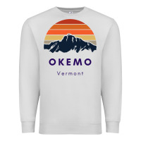 Dove Grey Okemo Vermont Skiing Snowboarding Hikers Gifts for VT Travel Premium Sweatshirt - InspiraDesign