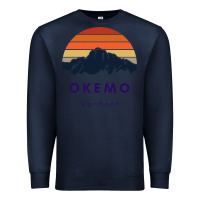 Navy Okemo Vermont Skiing Snowboarding Hikers Gifts for VT Travel Premium Sweatshirt - InspiraDesign