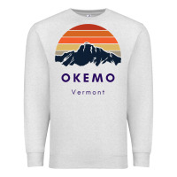 Oatmeal Heather Okemo Vermont Skiing Snowboarding Hikers Gifts for VT Travel Premium Sweatshirt - InspiraDesign