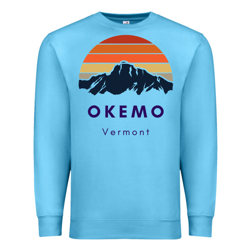 Okemo Vermont Skiing Snowboarding Hikers Gifts For Vt Travel Premium Sweatshirt by InspiraDesign | Teevron