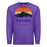 Purple Okemo Vermont Skiing Snowboarding Hikers Gifts for VT Travel Premium Sweatshirt - InspiraDesign
