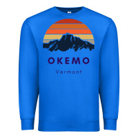 True Royal Okemo Vermont Skiing Snowboarding Hikers Gifts for VT Travel Premium Sweatshirt - InspiraDesign