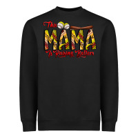 Black this mama is raising ballers softball and baseball Heavyweight Sweatshirt - CowhideDigitalArt