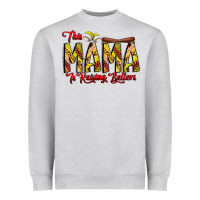 Heather Grey this mama is raising ballers softball and baseball Heavyweight Sweatshirt - CowhideDigitalArt