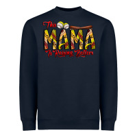 Navy this mama is raising ballers softball and baseball Heavyweight Sweatshirt - CowhideDigitalArt