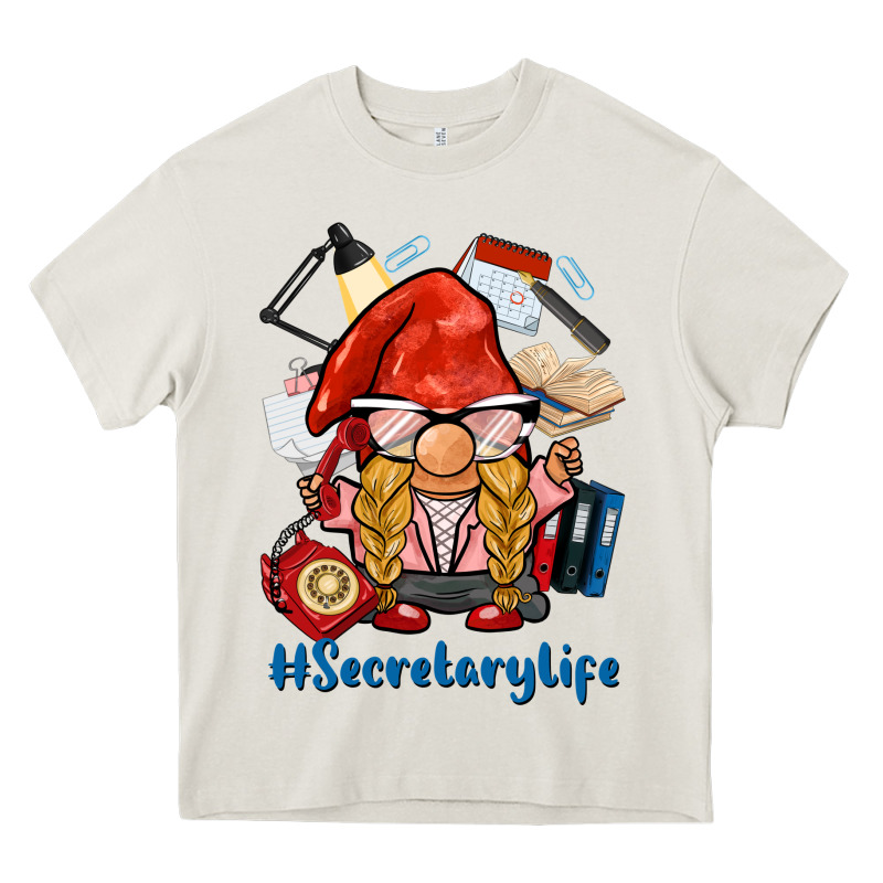 Secretary Life Gnome Heavy Core Tee by BarkalooDesign | Teevron