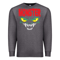 Charcoal Heather monster Premium Sweatshirt - InspiraDesign