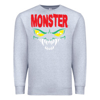 Heather Grey monster Premium Sweatshirt - InspiraDesign