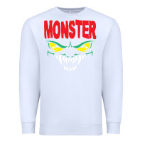 White monster Premium Sweatshirt - InspiraDesign