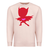 Pale Pink owlette illustration Premium Sweatshirt - InspiraDesign