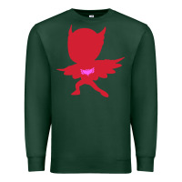 Sports Green owlette illustration Premium Sweatshirt - InspiraDesign
