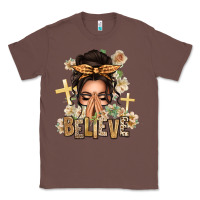 Chestnut believe praying caucasian messy bun Classic Tee - texasbilliewilder