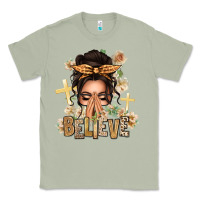 Matcha believe praying caucasian messy bun Classic Tee - texasbilliewilder