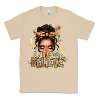 Mushroom believe praying caucasian messy bun Classic Tee - texasbilliewilder