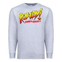 Heather Grey Ronda Rousey Merch Rowdy Ronda Rousey Shirt Premium Sweatshirt - InspiraDesign