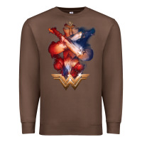 Chestnut wonder woman movie arms crossed t shirt Premium Sweatshirt - InspiraDesign