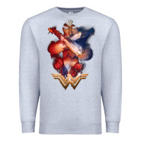 Heather Grey wonder woman movie arms crossed t shirt Premium Sweatshirt - InspiraDesign