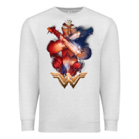 Oatmeal Heather wonder woman movie arms crossed t shirt Premium Sweatshirt - InspiraDesign