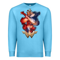 Ocean Blue wonder woman movie arms crossed t shirt Premium Sweatshirt - InspiraDesign