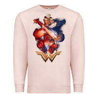 Pale Pink wonder woman movie arms crossed t shirt Premium Sweatshirt - InspiraDesign