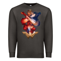 Smoke wonder woman movie arms crossed t shirt Premium Sweatshirt - InspiraDesign
