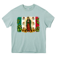 Arona mexican flag our lady of guadalupe Heavy Core Tee - JahusDesignShop