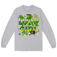 Moon Dust lucky girl st. patricks day Long Sleeve Tee - HowdyJamesFarm