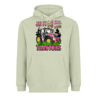 Just A Girl Who Loves Tractors Heavyweight Hoodie | Teevron
