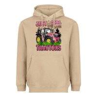 Mushroom just a girl who loves tractors Heavyweight Hoodie - BarkalooDesign