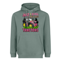 Sage just a girl who loves tractors Heavyweight Hoodie - BarkalooDesign