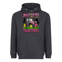 Smoke just a girl who loves tractors Heavyweight Hoodie - BarkalooDesign
