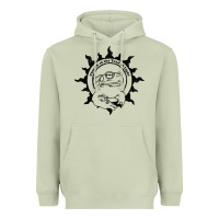 Authentic Church Of The Toad Of Light Psychedlic Frog Licking (distres Heavyweight Hoodie | Teevron