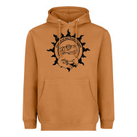 Meerkat Authentic Church Of The Toad Of Light Psychedlic Frog Licking (Distres Heavyweight Hoodie - DesignPulse