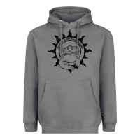 Storm Authentic Church Of The Toad Of Light Psychedlic Frog Licking (Distres Heavyweight Hoodie - DesignPulse