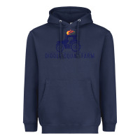 Navy diddly farm for men and women Heavyweight Hoodie - DesignPulse
