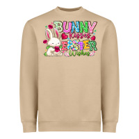 Mushroom Bunny Kisses Easter Wishes Heavyweight Sweatshirt - CowhideDigitalArt