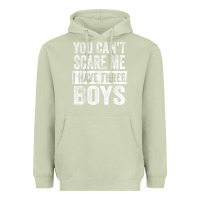 Matcha You Can't Scare Me I Have Three Boys Funny Sons Mom Dad Gift Heavyweight Hoodie - DesignPulse