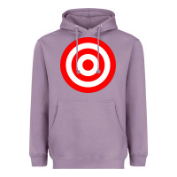 Lavender bullseye target red & white rings target Heavyweight Hoodie - DesignPulse