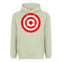 Matcha bullseye target red & white rings target Heavyweight Hoodie - DesignPulse