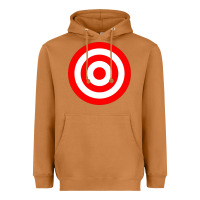 Bullseye Target Red & White Rings Target Heavyweight Hoodie | Teevron