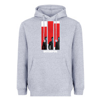 Heather Grey INTERPOL BAN Heavyweight Hoodie - DesignPulse