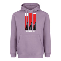 Lavender INTERPOL BAN Heavyweight Hoodie - DesignPulse
